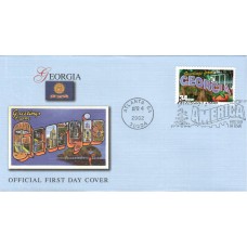 #3570 Greetings From Georgia Fleetwood FDC