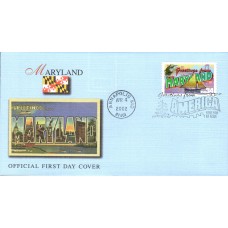 #3580 Greetings From Maryland Fleetwood FDC