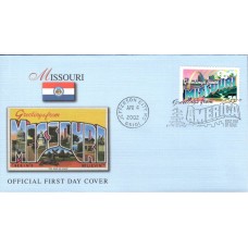 #3585 Greetings From Missouri Fleetwood FDC