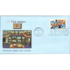 #3590 Greetings From New Jersey Fleetwood FDC