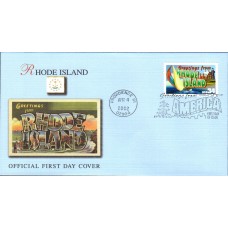 #3599 Greetings From Rhode Island Fleetwood FDC