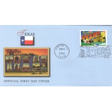 #3603 Greetings From Texas Fleetwood FDC