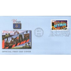 #3604 Greetings From Utah Fleetwood FDC