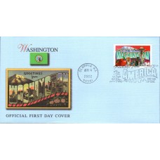 #3607 Greetings From Washington Fleetwood FDC