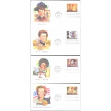 #3665-68 Women in Journalism Fleetwood FDC Set