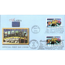 #3697 Greetings From Alaska Dual Fleetwood FDC