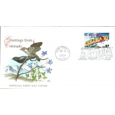 #3701 Greetings From Colorado Fleetwood FDC