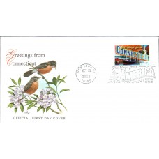 #3702 Greetings From Connecticut Fleetwood FDC