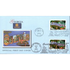 #3705 Greetings From Georgia Dual Fleetwood FDC