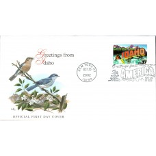 #3707 Greetings From Idaho Fleetwood FDC