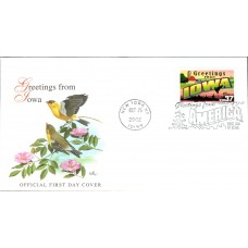 #3710 Greetings From Iowa Fleetwood FDC