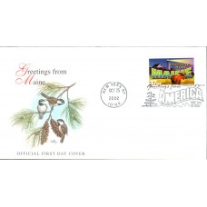 #3714 Greetings From Maine Fleetwood FDC