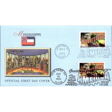 #3719 Greetings From Mississippi Dual Fleetwood FDC