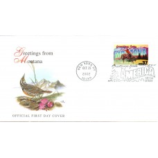 #3721 Greetings From Montana Fleetwood FDC