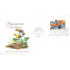 #3725 Greetings From New Jersey Fleetwood FDC