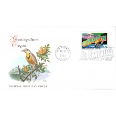 #3732 Greetings From Oregon Fleetwood FDC