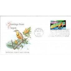 #3732 Greetings From Oregon Fleetwood FDC