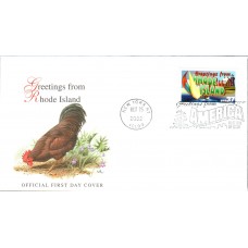 #3734 Greetings From Rhode Island Fleetwood FDC