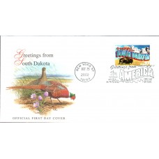 #3736 Greetings From South Dakota Fleetwood FDC