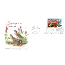 #3740 Greetings From Vermont Fleetwood FDC