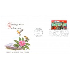 #3742 Greetings From Washington Fleetwood FDC