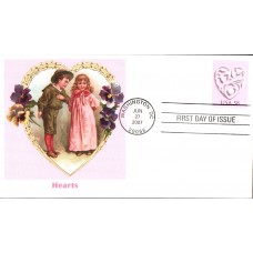 #4152 Love - Silver Heart Fleetwood FDC