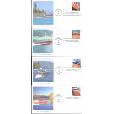 #4160-63 Mahogany Speedboats Fleetwood FDC Set