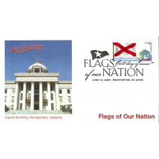 #4274 FOON: Alabama Flag Fleetwood FDC