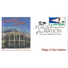 #4276 FOON: American Samoa Flag Fleetwood FDC