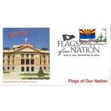 #4277 FOON: Arizona Flag Fleetwood FDC