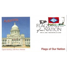 #4278 FOON: Arkansas Flag Fleetwood FDC