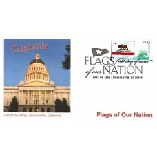 #4279 FOON: California Flag Fleetwood FDC