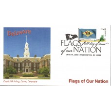 #4282 FOON: Delaware Flag Fleetwood FDC