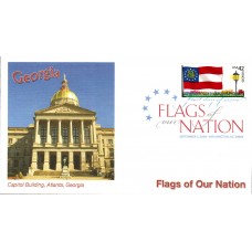 #4285 FOON: Georgia Flag Fleetwood FDC