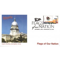 #4289 FOON: Illinois Flag Fleetwood FDC