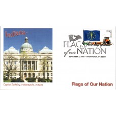 #4290 FOON: Indiana Flag Fleetwood FDC