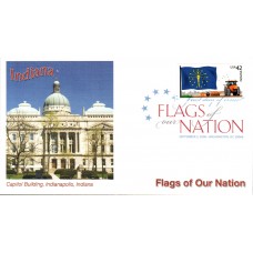 #4290 FOON: Indiana Flag Fleetwood FDC