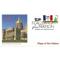 #4291 FOON: Iowa Flag Fleetwood FDC