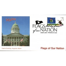 #4295 FOON: Maine Flag Fleetwood FDC