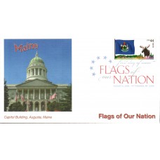 #4295 FOON: Maine Flag Fleetwood FDC