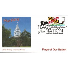 #4296 FOON: Maryland Flag Fleetwood FDC