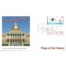 #4297 FOON: Massachusetts Flag Fleetwood FDC