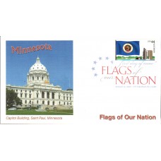 #4299 FOON: Minnesota Flag Fleetwood FDC