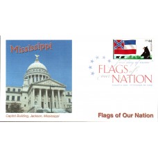 #4300 FOON: Mississippi Flag Fleetwood FDC