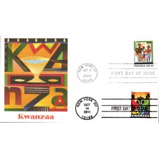 #4584 Kwanzaa Dual Fleetwood FDC