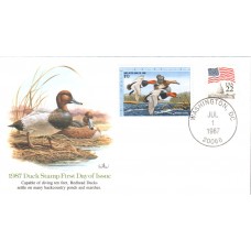 #RW54 Redhead Ducks Fleetwood FDC