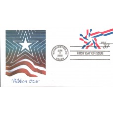 #U649 Ribbon Star Fleetwood FDC