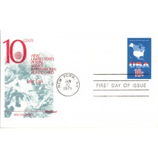 #UX59 Visit USA - Map Fleetwood FDC