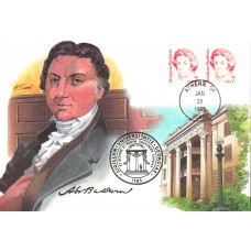 #1850 Abraham Baldwin Maxi FDC