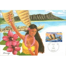 #2080 Hawaii Statehood Maxi FDC